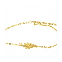 PULSERA EGUZKILORE CHAPADA EN ORO