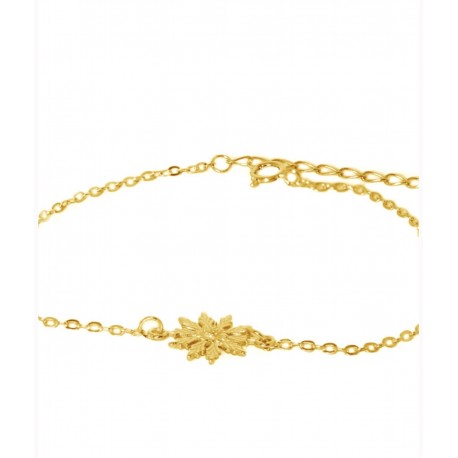 PULSERA EGUZKILORE CHAPADA EN ORO