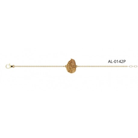 PULSERA ALMENDRA VITORIA-GASTEIZ CHAPADA EN ORO